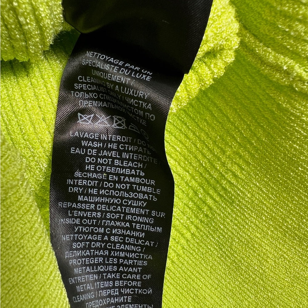 Balmain Neon Green Top Gold Button