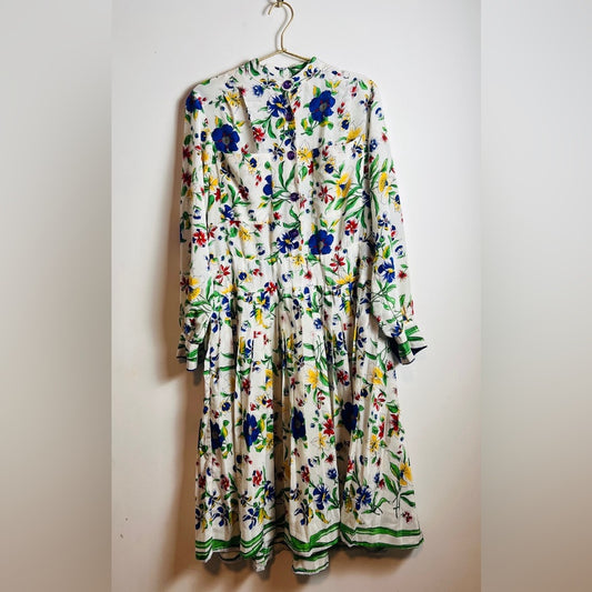 Castleberry Vintage Midi Floral Dress