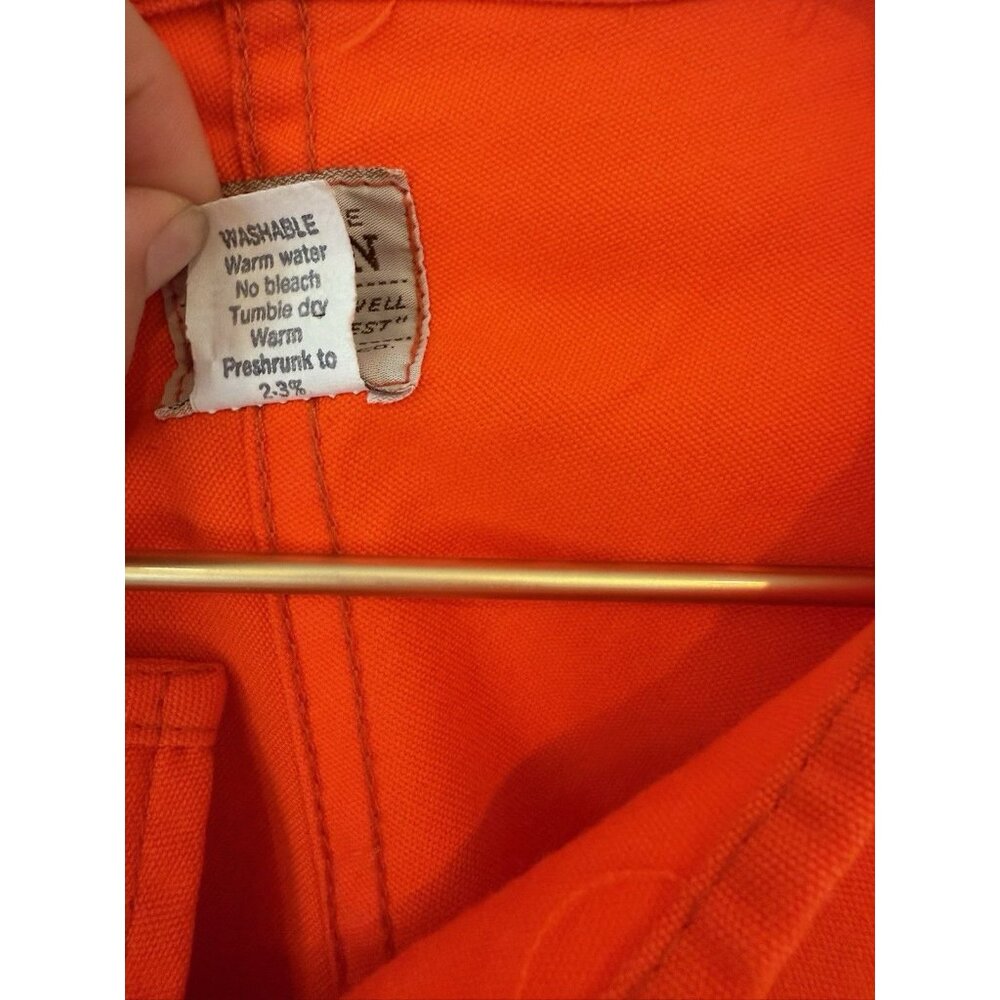 Vintage Filson Blaze Orange USA Made Snap Crop Jacket Hunting Sz 42
