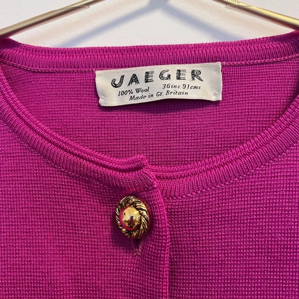 Jaegar Vintage Pink Wool Sweater