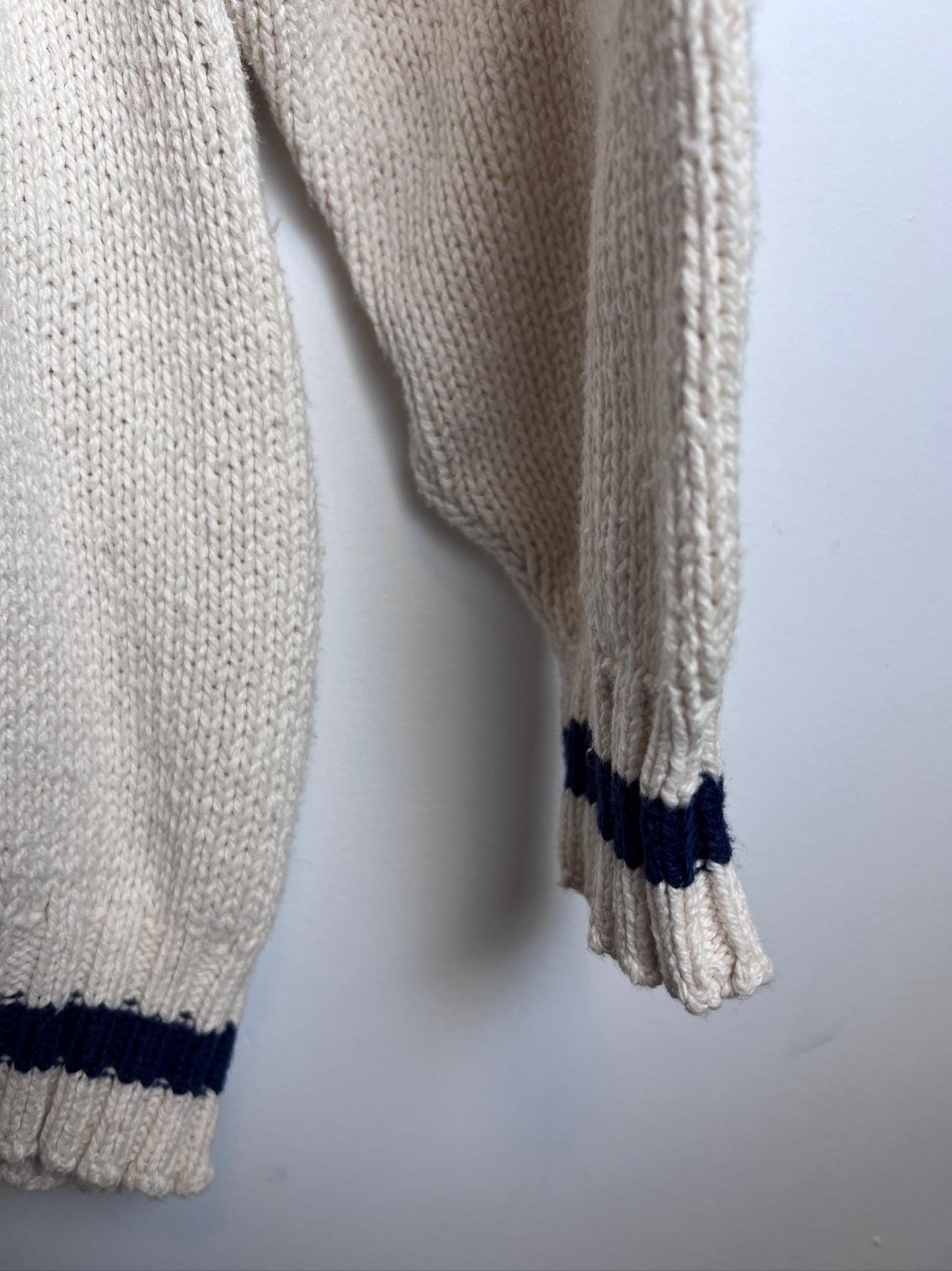 Technicraft Vintage White Chunky Sweater America's Cup 1992