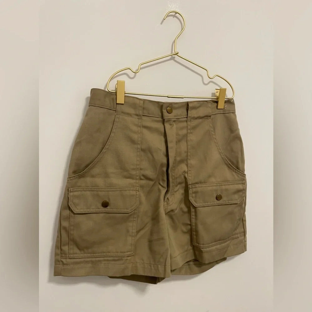Vintage Woolrich Cargo Khaki Shorts Custom Brooch