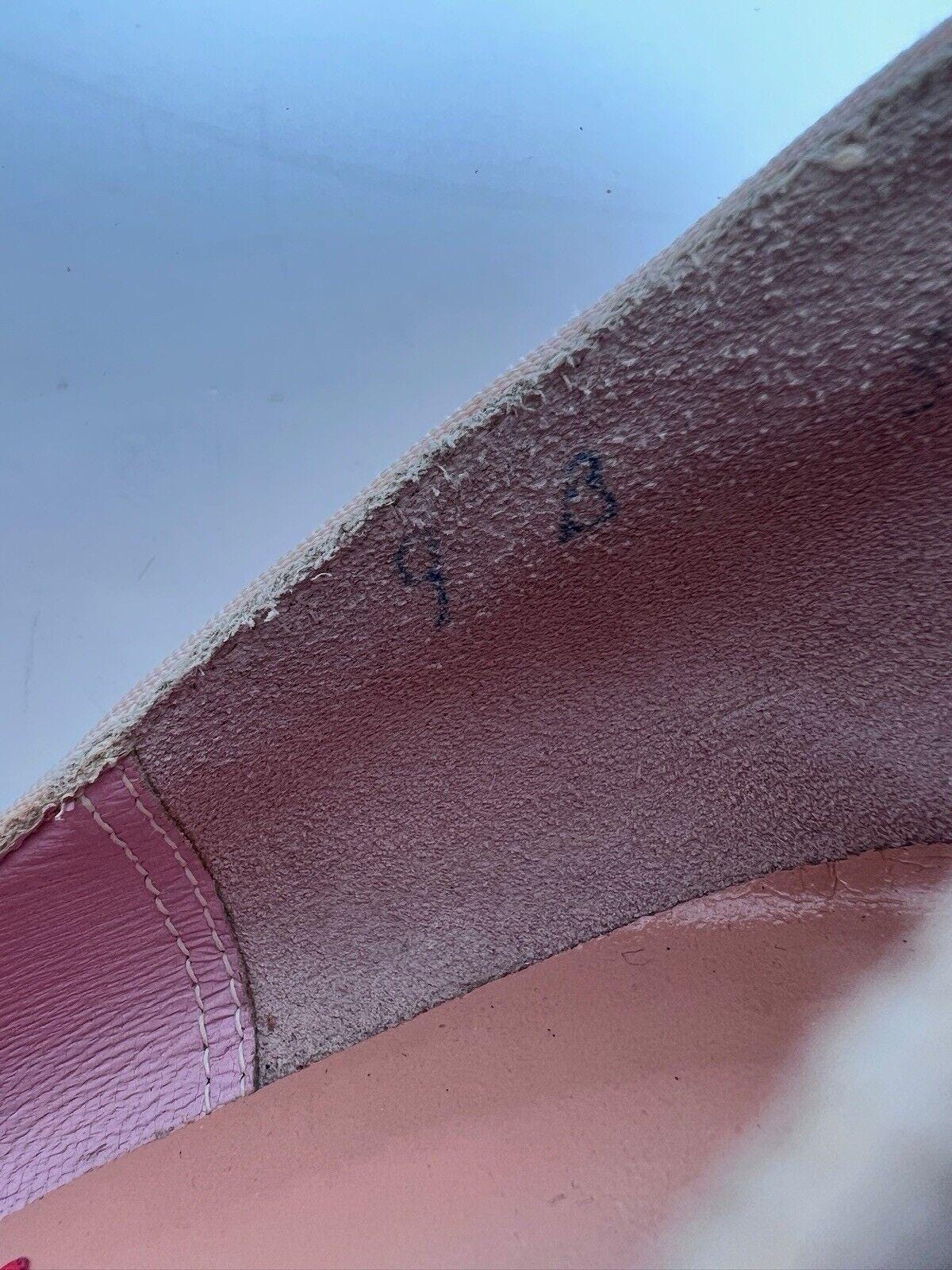 Vintage Schiaparelli Light Pink Glitter Heels 9B Stiletto