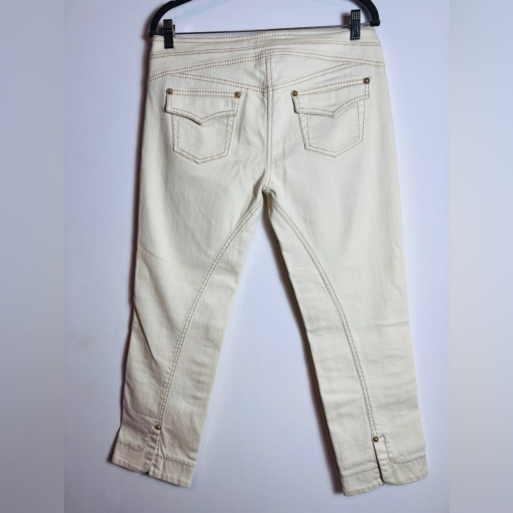 Vintage Roberto Cavalli White Jeans with Signature Belt