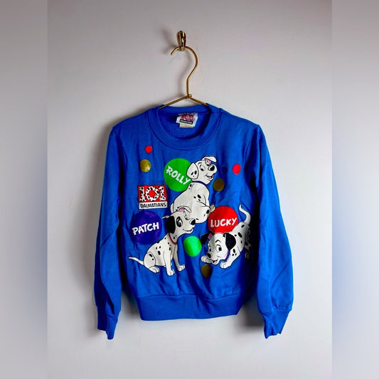 Disney Vintage 101 Dalmatians Blue Sweatshirt Kids
