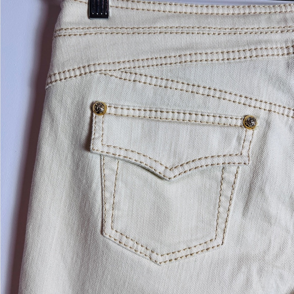 Vintage Roberto Cavalli White Jeans with Signature Belt