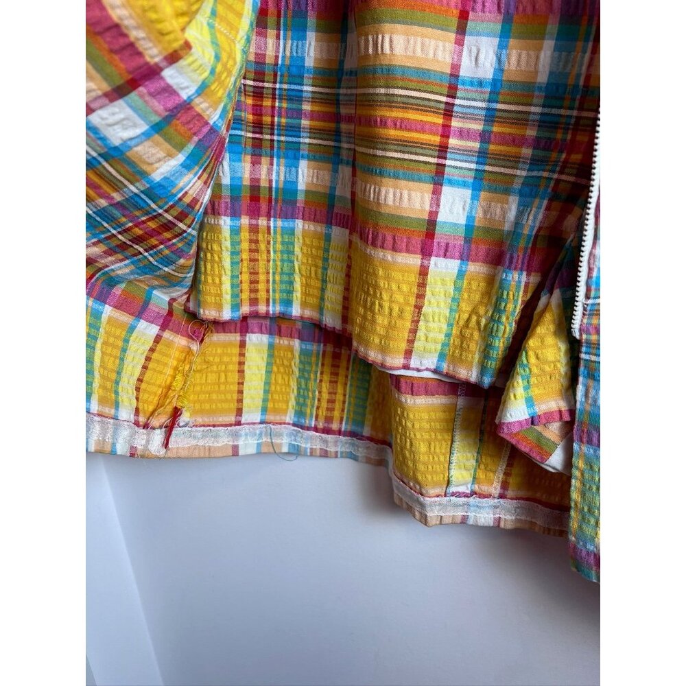Vintage Q Skirt By Leon Levine Plaid Golf Skort