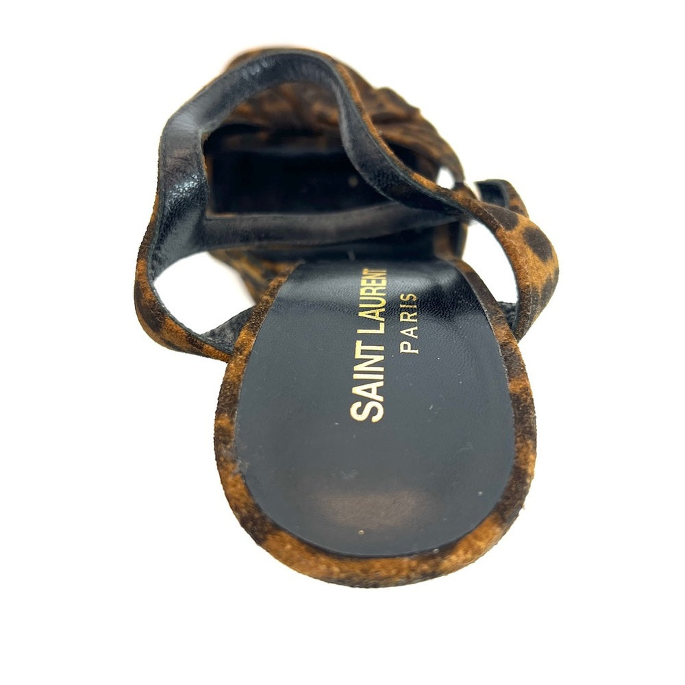 Saint laurent Bianca Leopard Print Sandal stilletos heel