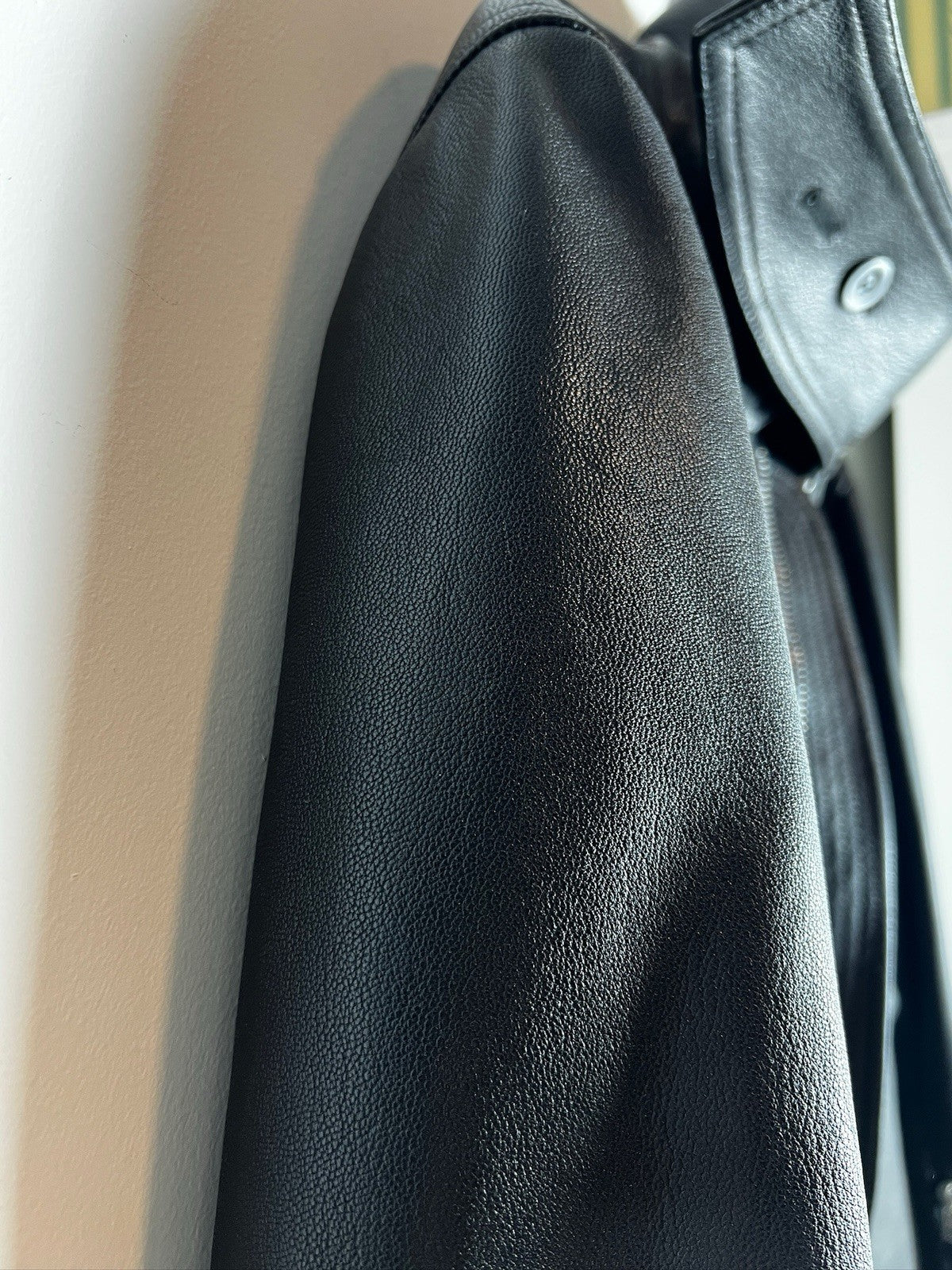 Rick Owens Walrus Leather Bomber Jacket Men’s 44 Black