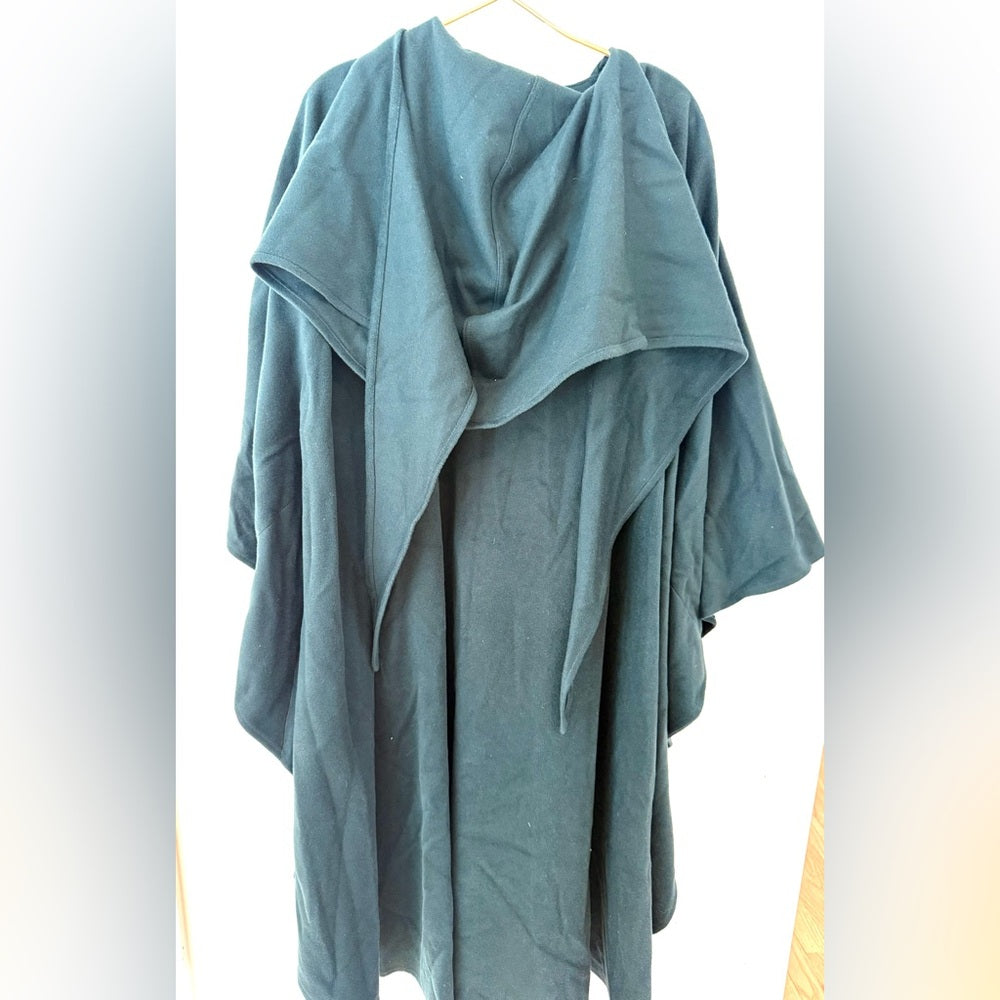 Hourihan by Jimmy Hourihan made in Ireland forrest green wool and cashmere cape