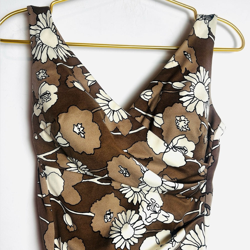 Vintage 1960s/70s Maidenform floral  Print One Piece Swimsuit  34C