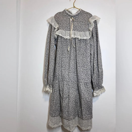 Vintage Cinderella Floral Girls Long Dress