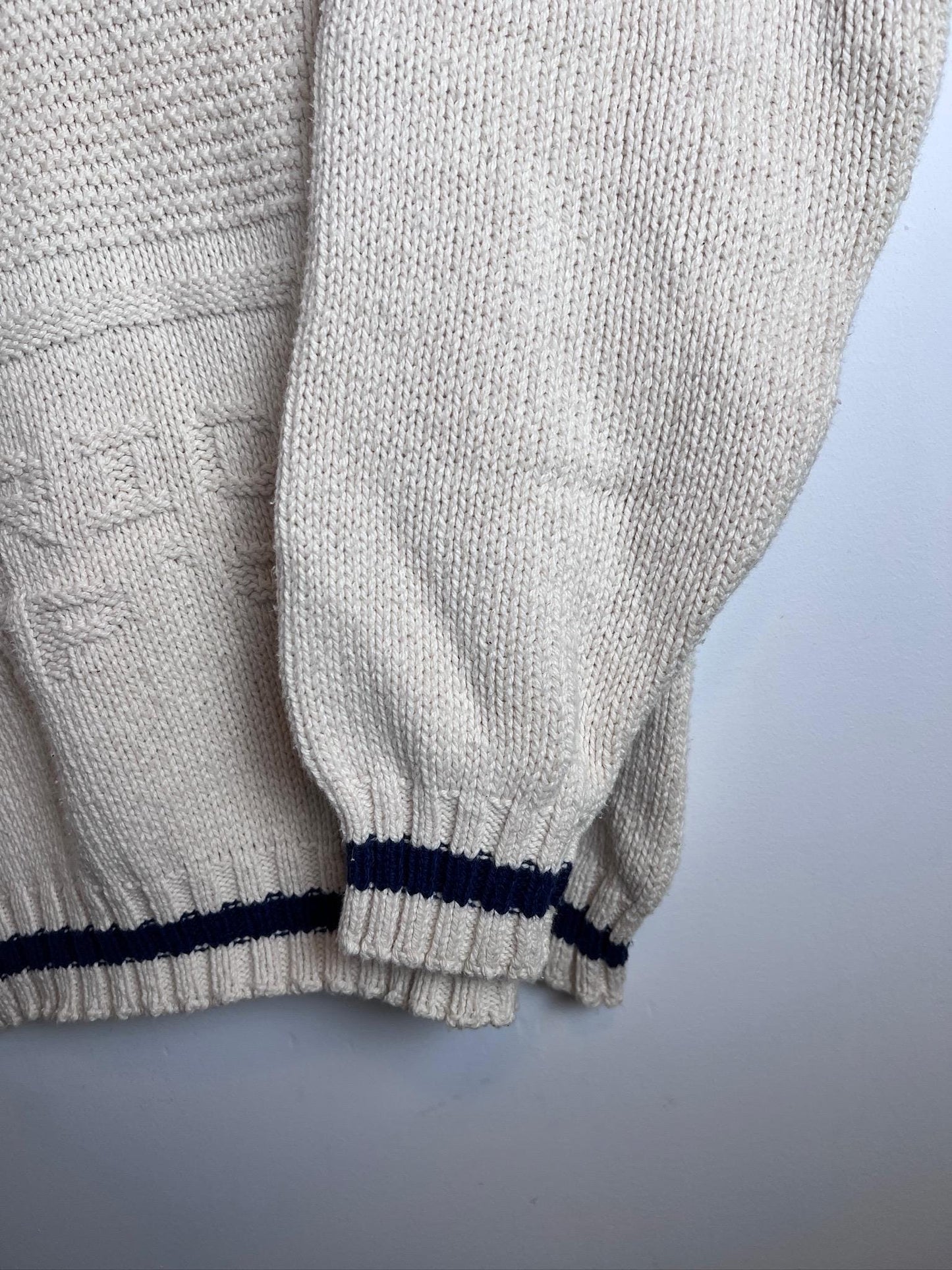 Technicraft Vintage White Chunky Sweater America's Cup 1992