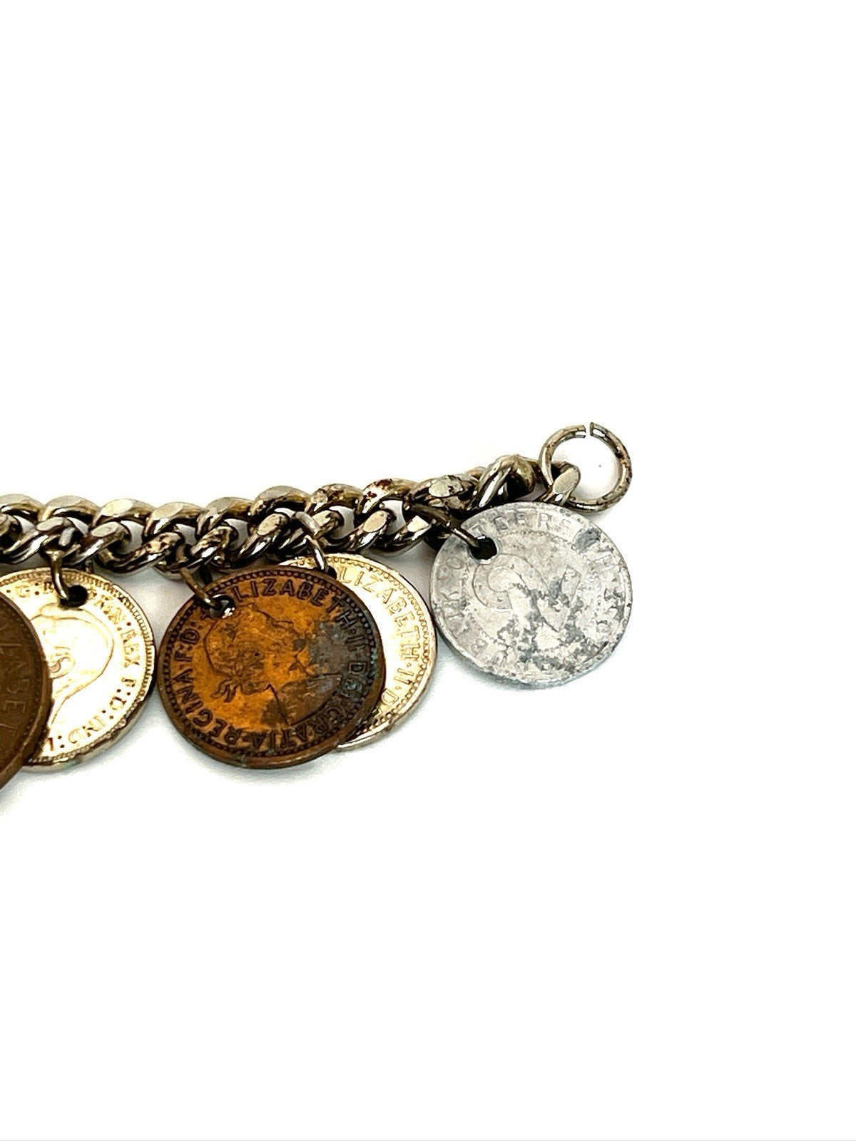 Coin Charm Bracelet Vintage