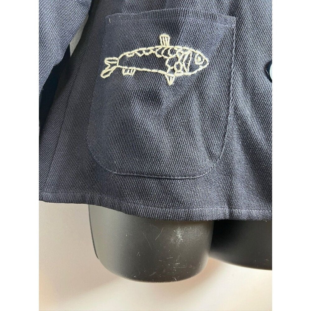 Pendleton Knockabouts Vintage Blazer Blue Navy Fish