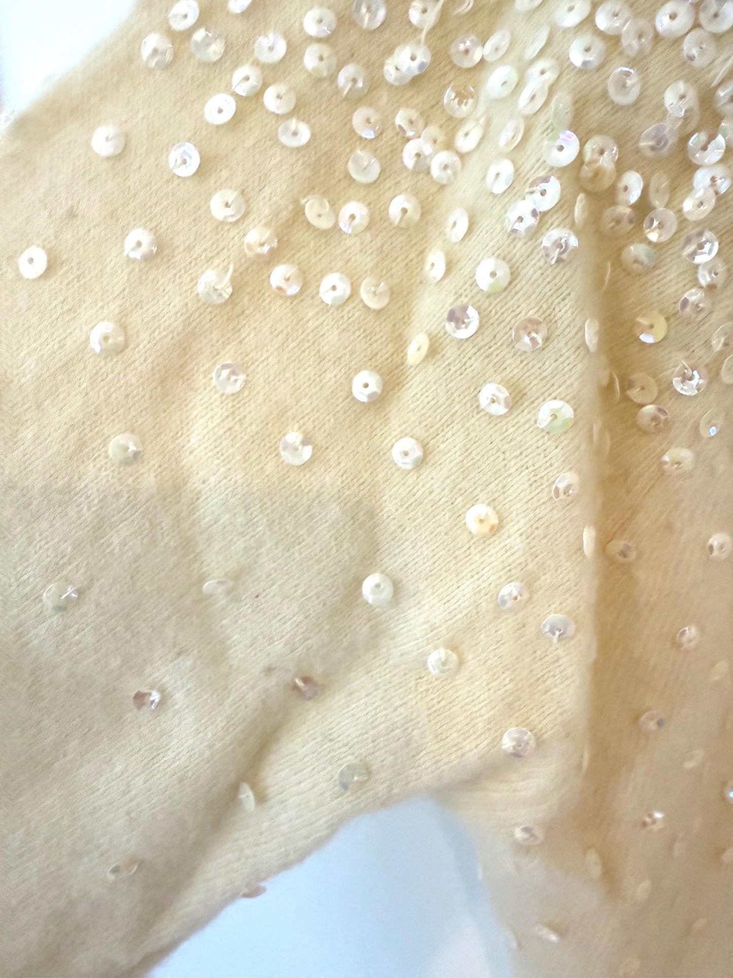 Vintage Banff Floral Sequin Wool Cardigan Retro Pin up