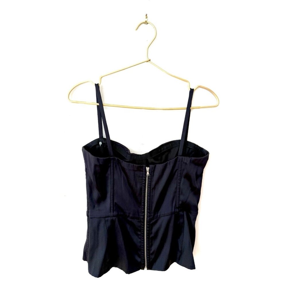 Dolce & Gabbana Silk Black Corset Bustier Blouse Top Italy