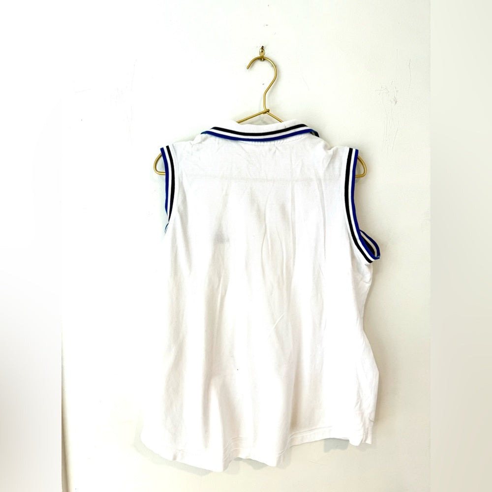 Adidas vintage y2k 90s sleeveless cotton shirt