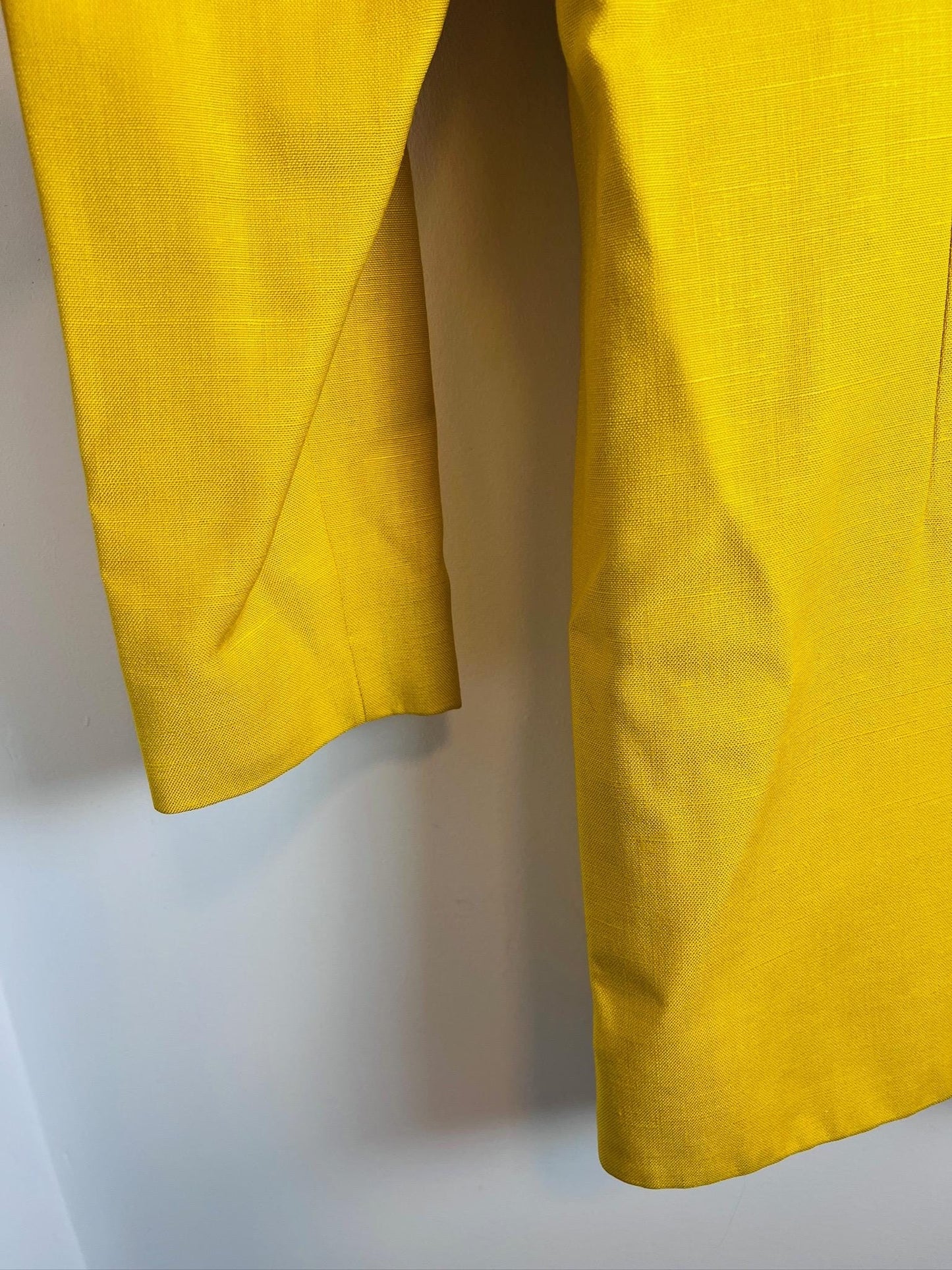 Nipon Boutique Vintage Yellow Long Blazer Jacket