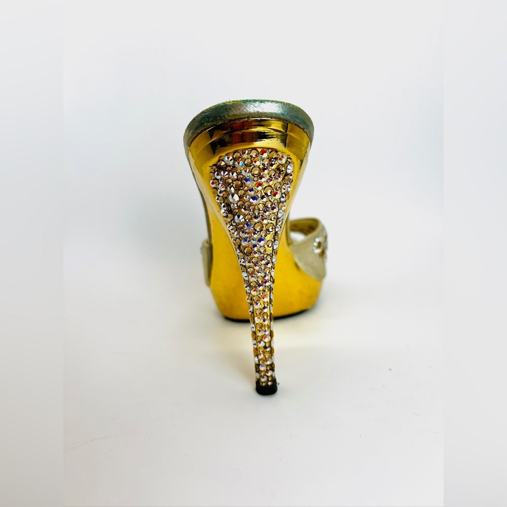Stuart Weitzman Rhinestone Vintage Mules 7