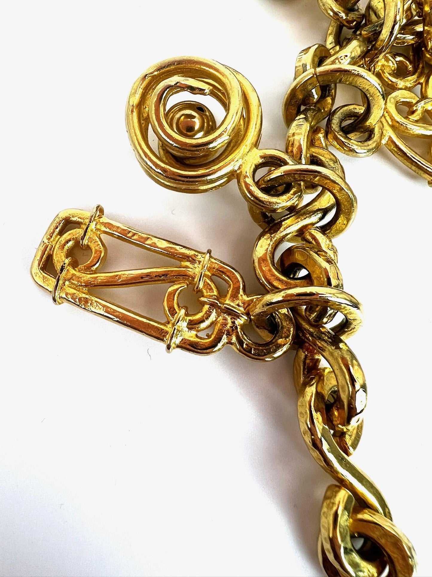 Vintage Gold Celine Necklace 1990s Rare Piece